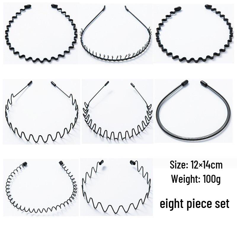 Men's and Women's Versatile Steel Wire Headband: Trendy, Invisible, and Perfect for Sports, Slicked Back Hair, or Organizing Stray Hair.