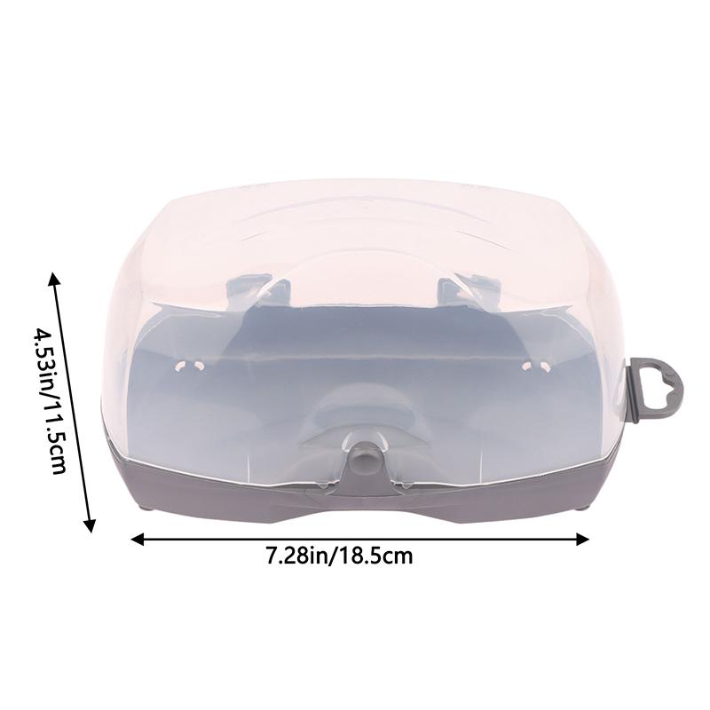 

Portable Swimming Scuba Glasses Storage Box Protective Container Diving Mask Case Secure Durable PP Hard Plastic Dive Mask Box сірий колір