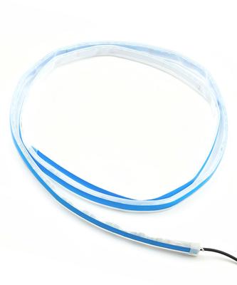 HTharros UIB Bande LED Avant pour Voiture, Étanche, Lumineuse sur le Côté, 1,5M, Bleu Glace, CC