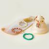 Autumn And Winter Christmas Ring Series, Colorful Color Matching Beaded Finger Ring, Creative Temperament Ring