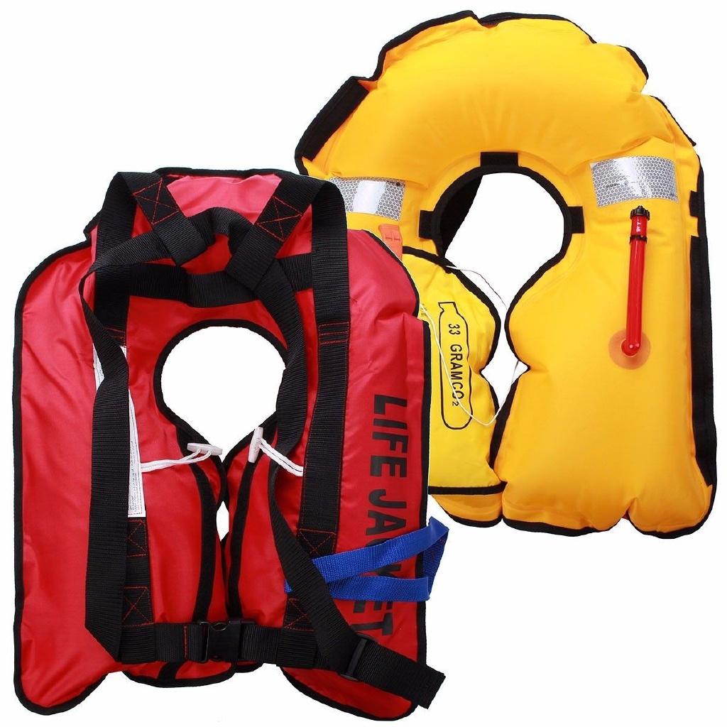 Jacket Life Inflatable Vest 150n Manual Automatic Sailing Boating Aid Buoyancy