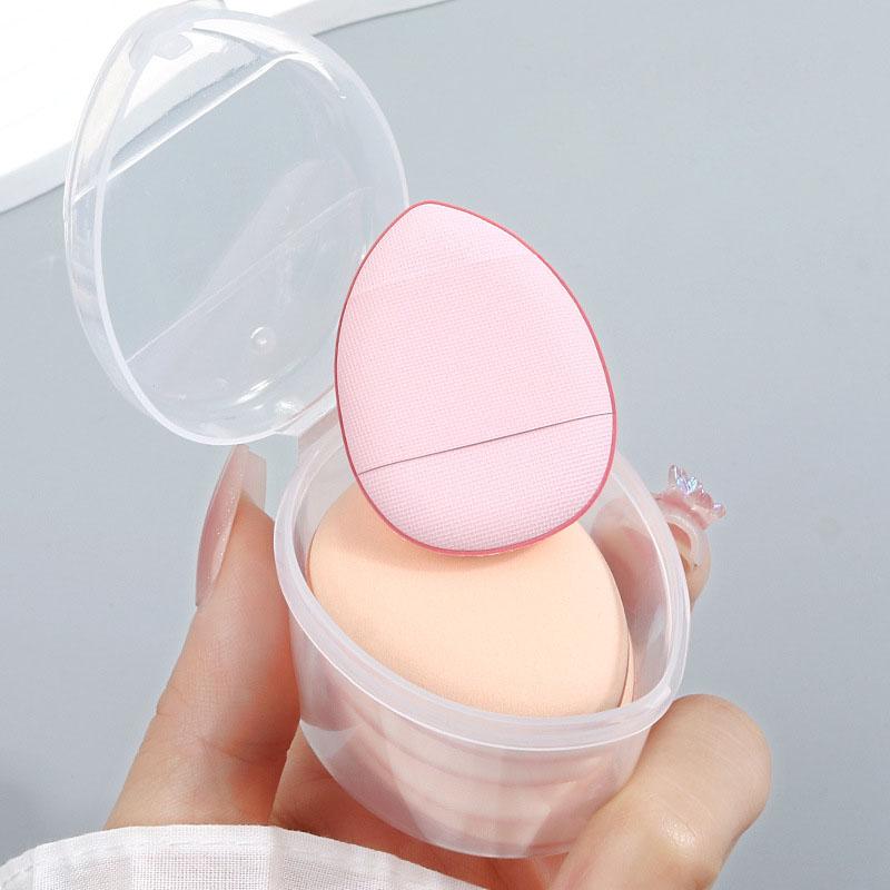 3/6 PCS Water Drop Thumb Puff Fingertip Air Cushion Powder Set Concealer Fingertip Belly Detail Mini Slipper Powder Puff