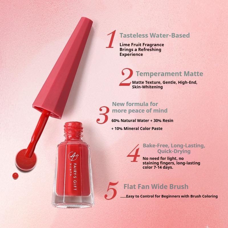 Water-based, Non-peelable, No-bake, Long-lasting, Waterproof, Non-fading, Matte, Frosted, Elegant Nail Polish.