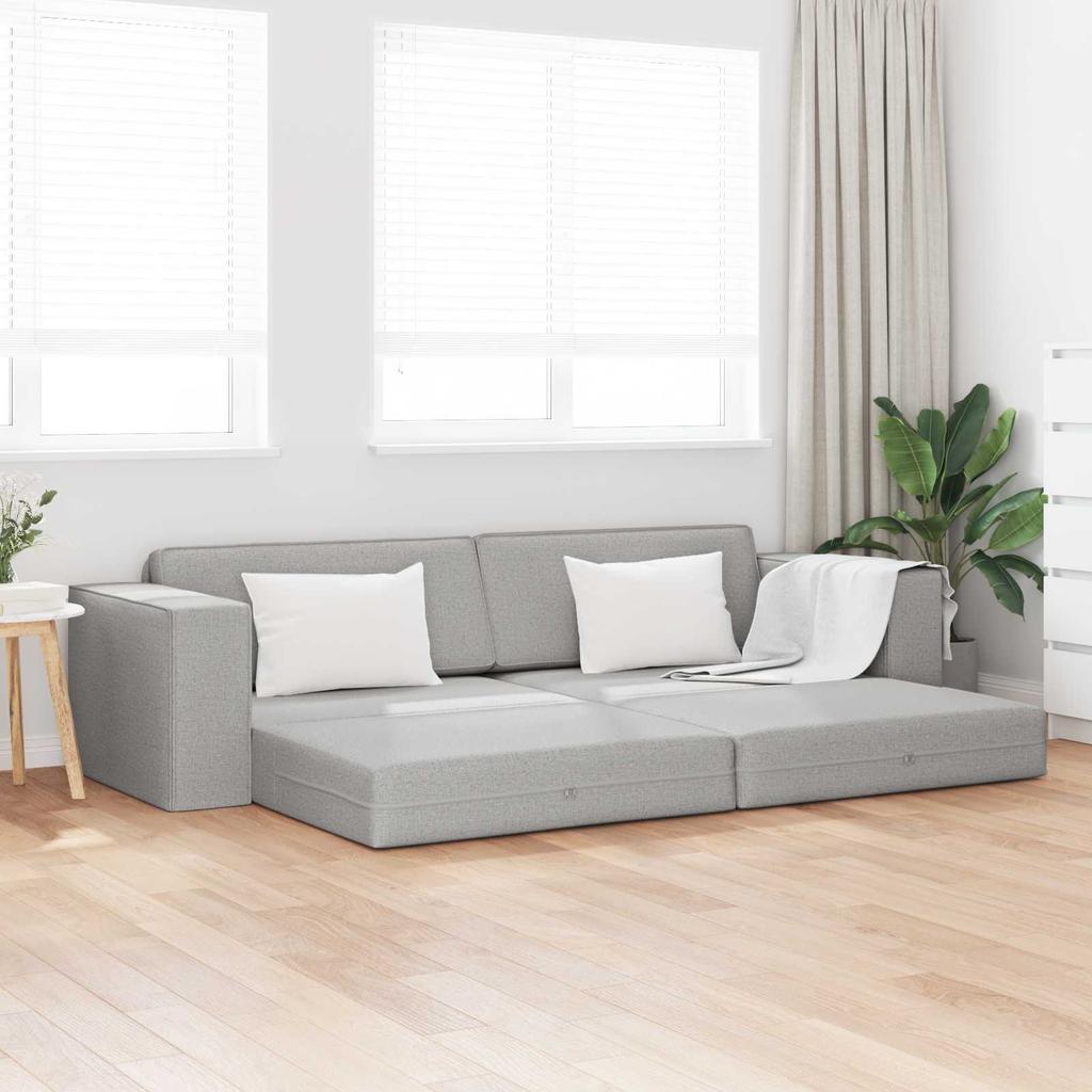 Cloud Grey Sleeper Sofa 245 x 78 x 77 cm Fabric