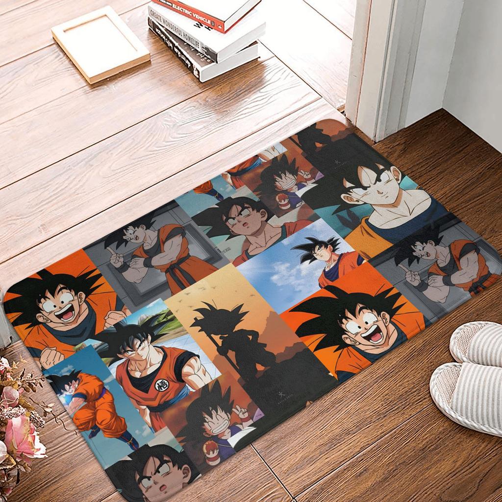 Goku Anime Dragon Ball Doormat Mat Anti-Slip  Kitchen Bathroom Toilet Rug Carpet 40*60cm