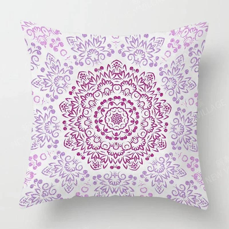 Fall Home Decor Autumn Living Room Throw Pillow Cover Sofa Boho Cushion Cover Mandala