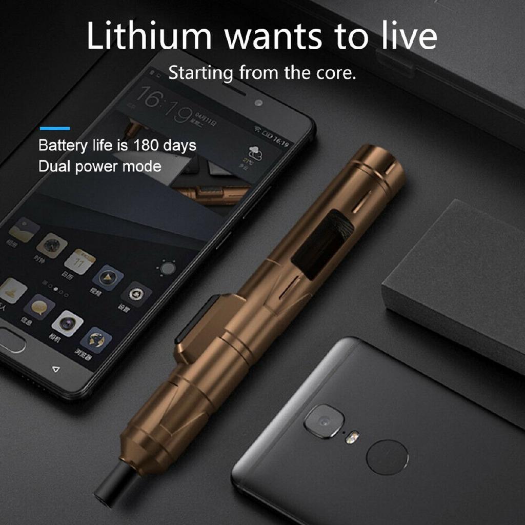 DC 3.6V 13NM Super Power Mini Electric Screwdriver Tool 1300AMH Lthium Battery Power With 10 Pcs Drill Bits