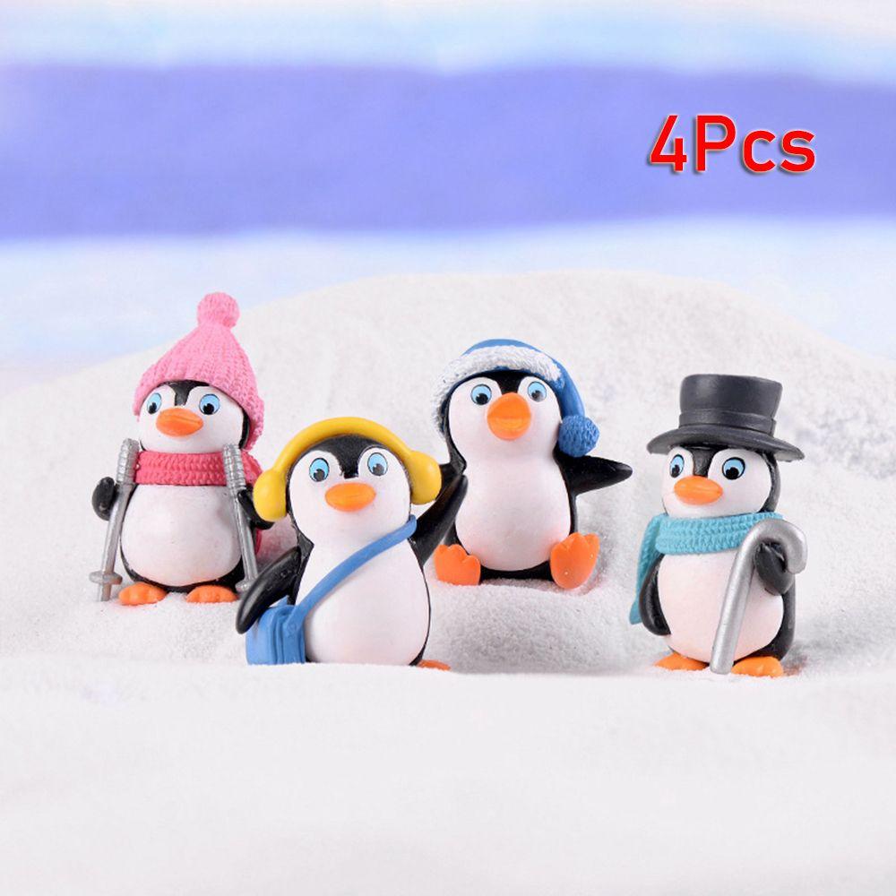 Supplies Penguin Cake Topper Penguin Characters Toys Cake Decoration Penguin Figures Collection