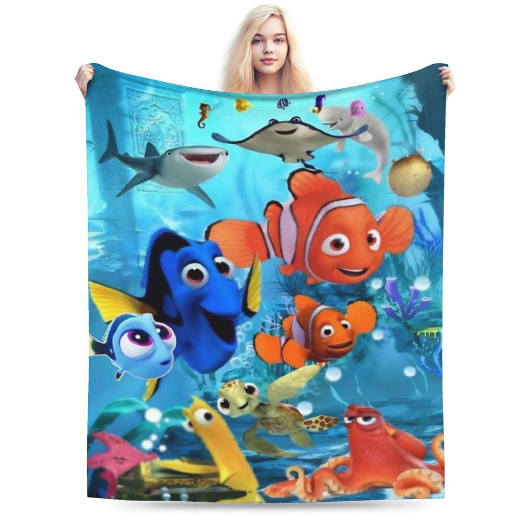 Фланелевое одеяло Finding Nemos Dorys Bruce Squirt Crush  Забавные пледы для дома 200x150 см Покрывало