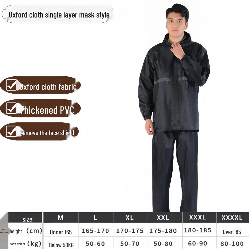 Shangqiu Unisex Full Body Split Raincoat for Electric Bike Riding