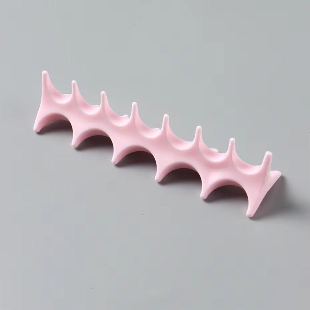 

Органайзер для макияжа Полка-витрина Силиконовая подставка для кистей для макияжа Новинка Органайзер для маникюра розовый