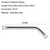 Stainless Steel Shower Pipe Wall Mounted Shower Arm Pipe Shower Head Extension Pipe