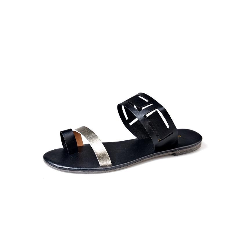 Stylish Women Flat Sliders Slip On Summer Beach Holiday Open Toe Sandals Shoes
