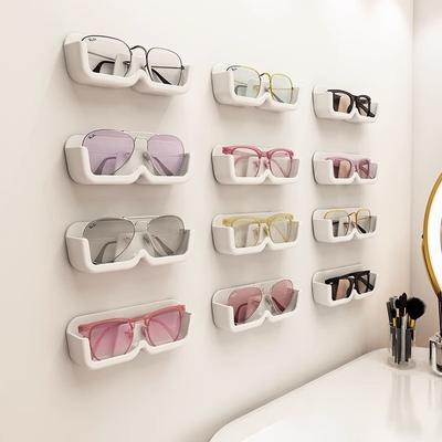 Washbasin Sunglasses Storage Racks Punch-Free Bedside Myopic Glasses Shelf Wall Mounted Bathroom Glasses Organization Holders