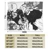 Choso Jujutsu Kaisen Blankets Fleece Textile Decor Anime Portable Thin Throw Blanket for Bedding Bedroom Plush Thin Quilt