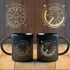 New 325ml Milk Coffee Mug Creative Space Shuttle Dashboard Water Cup Pattern Printed Ceramic Plane Clock Mug Birthday