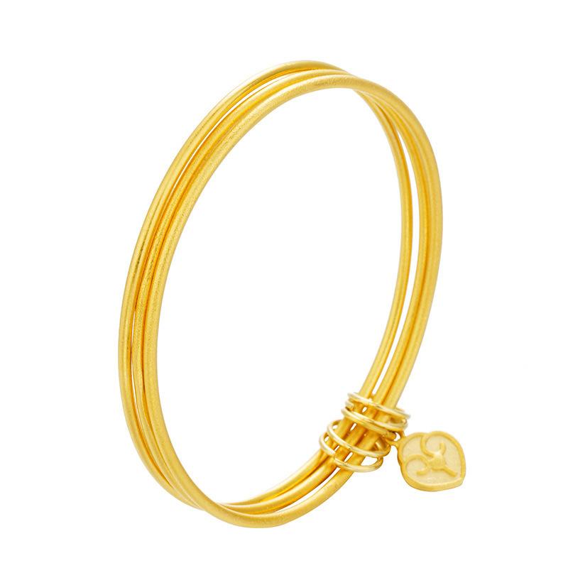 Sansheng Sanshi Imitation Fashion Versatile Three-circle Velvet Bracelet