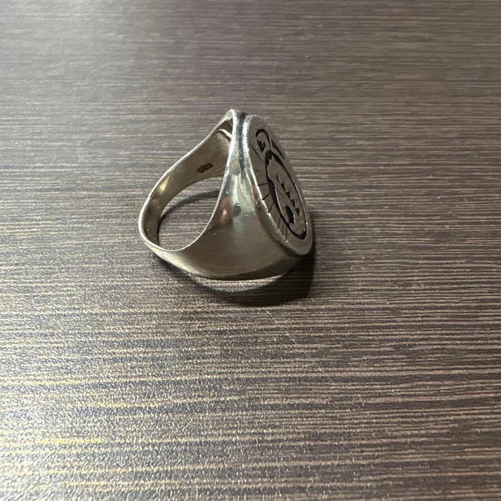 Used Navajo Silver 925 Ring No. 17 Rare Very Good Condition
