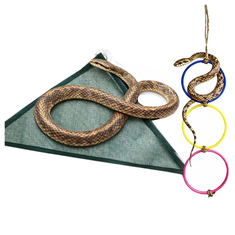 Pythons Snake Climbing Rings Durability Interactively Pythons Enrichment for Moving And Relaxing In Enclosure