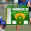 Portable Baseball Coaching Board Baseball Strategy Clipboard Double Sided Baseball Lineups Board Coaching Accessories