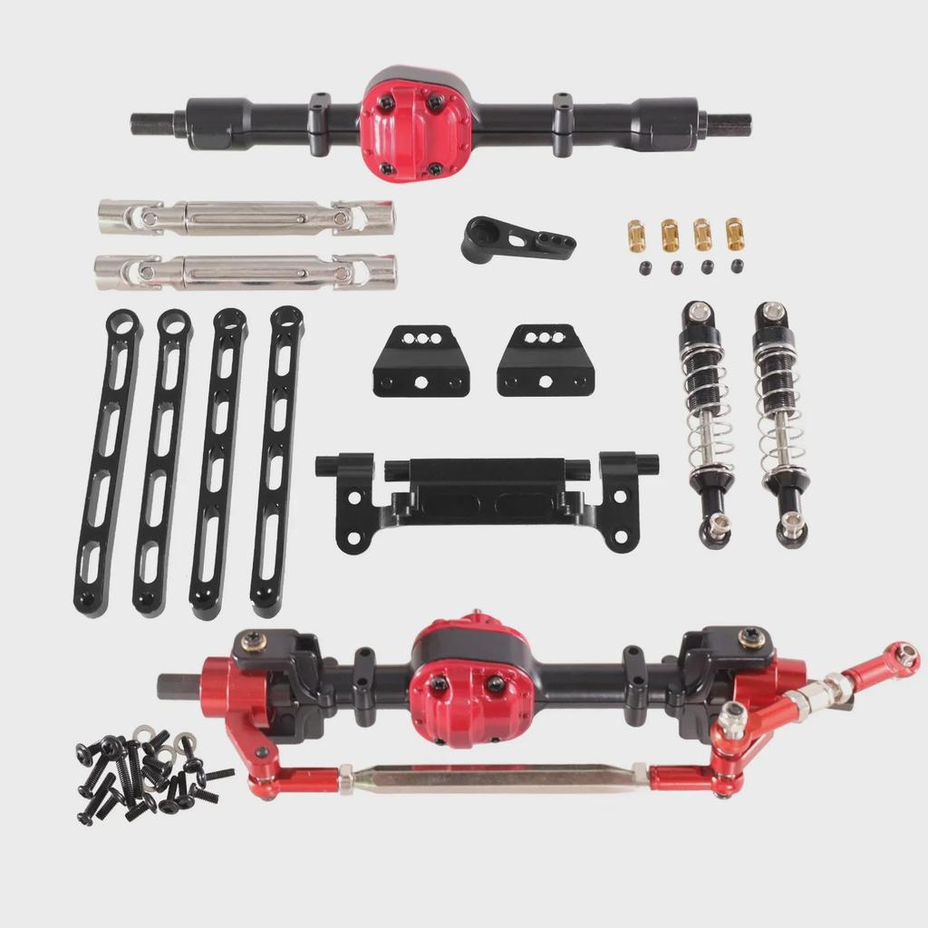 Mangniu MN Series Metal Upgrade RC Car Front & Rear Assembly Kit: Models MN82, LC79, MN78