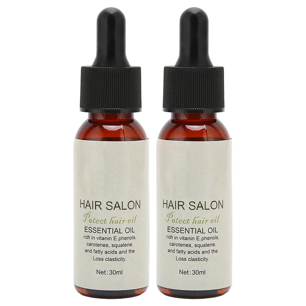2pcs 30ml Hair Care Essential Oil Home Plant Extract Frizz Treatment Damage Repair Hair Essential Oil