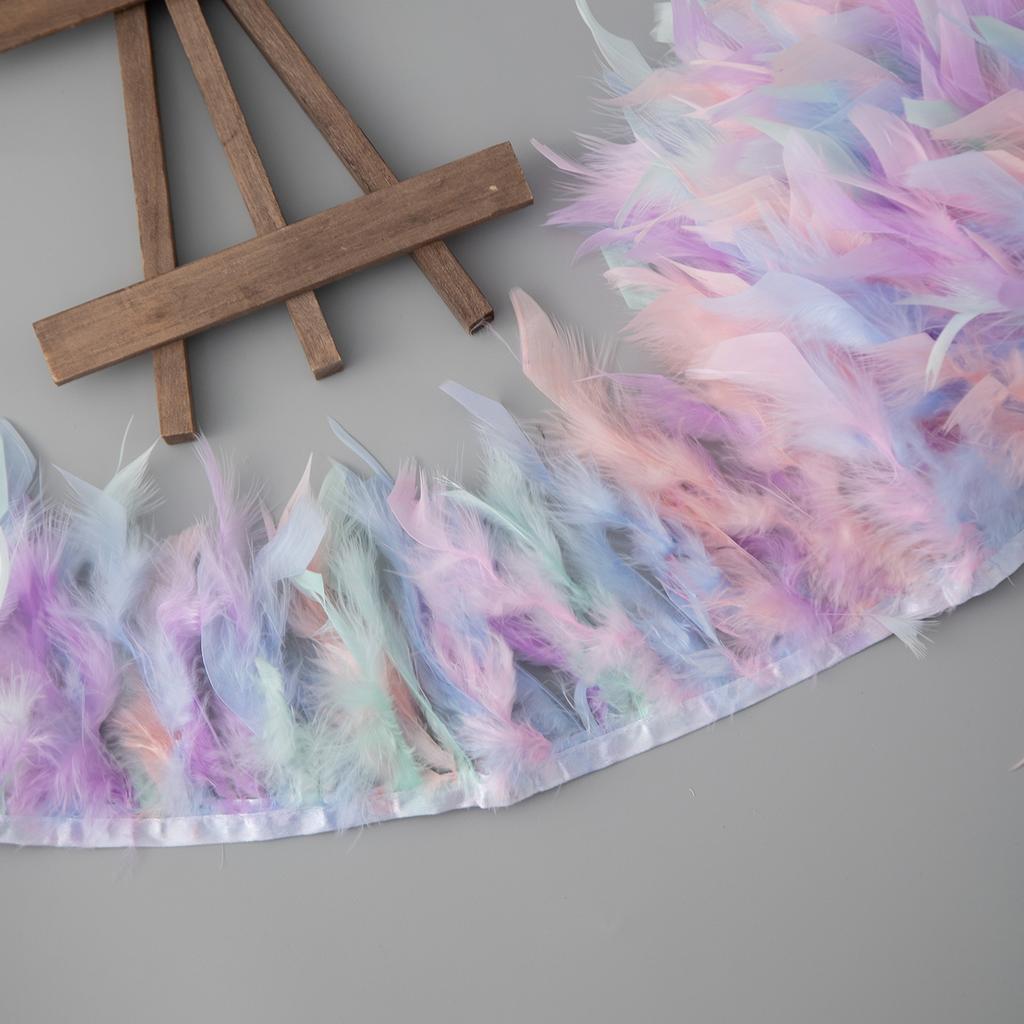 Feathers Trim Fringe Ribbon For Wedding Dresses Diy Crafts Materials Party Cosplay Feather Woman Costume Home Sewing Decoration