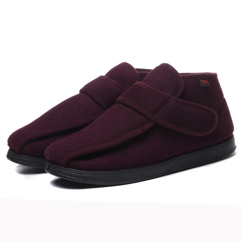 Widen The New Wool Shoes Fat Swelling Deformation Of Hallux Valgus Foot Wide Elderly Diabetes Shoes Large size 34-51