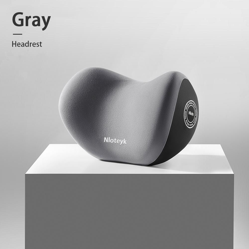 Car Headrest Pillow Lumbar Support Memory Foam Neck Pillow Waist Support Removable Washable Backrest Universal Vehicle Cushion