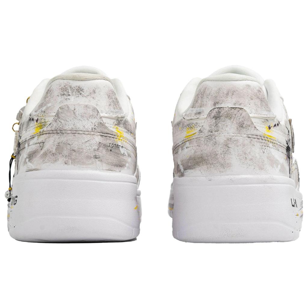 Li Ning Sycee Wan Hua Nong, Ink Bamboo Stunning, Shopping Bag Abrasion Resistant Breathable Low top Skateboard Shoes AGCT339-6(Team1023-S-BOX)