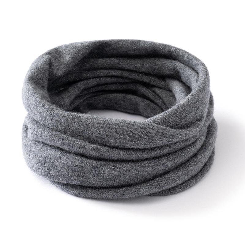 100% reiner Kaschmir, gebürstet, Unisex-Nackenschal: Vielseitiger, Modischer, Warmer und Schlichter Gestrickter Gamaschenschal.