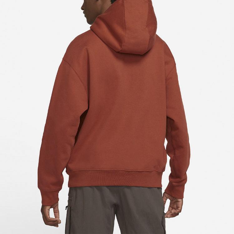 Nike ACG Logo Solid Loose Hoodie Men Tops Red-Brown CW4490-670