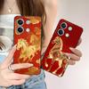 Golden Horse Year Mobile Phone Case for POCO M7 M6 M5 M4 M3 X7 X6 X5 X4 X3 Pro GT 5G Colorful Printing Cover Cover Pretty Luxury