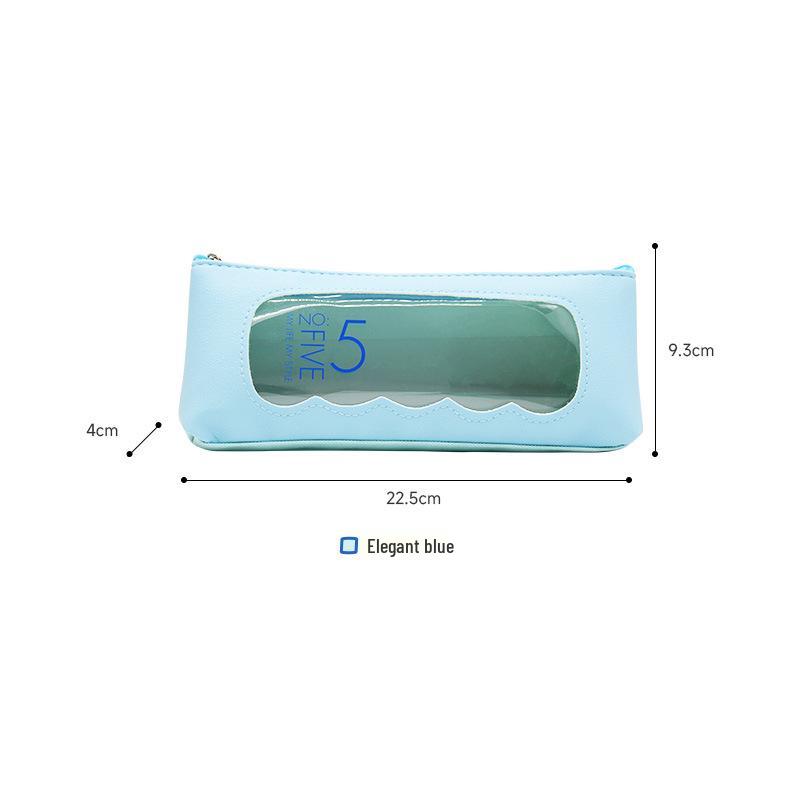

Large Capacity Transparent Pencil Case for Students - Simple, Fresh, Solid Color Design
