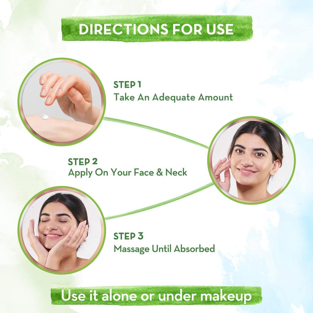 Mamaearth Reiswasser & Niacinamid Gesichtsfeuchtigkeitscreme für fettige Haut – Ölfreie 24-Stunden-Hydratation – Hellt den Hautton auf – 80 g Glass Skin Creme