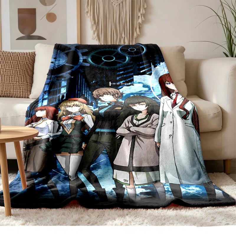 SteinsGate Soft and comfortable flannel Suitable for sofas living rooms outdoor camping travel and also makes a great anniversary gif