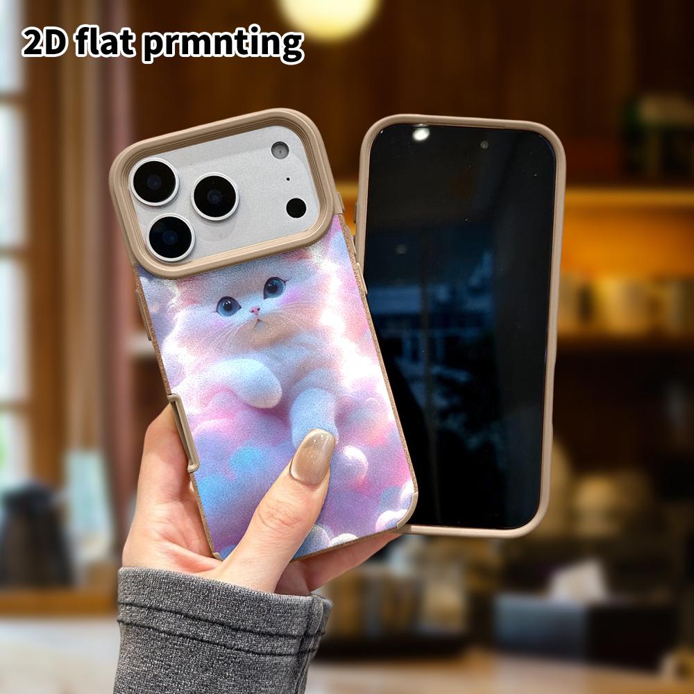 Phone Case: Lambskin 2D Flat Samsung Galaxy A34 A35 M05 M06 S20 S22 S21 FE Plus 5G Protective Case, Cloud Cat, Christmas and Halloween Gift