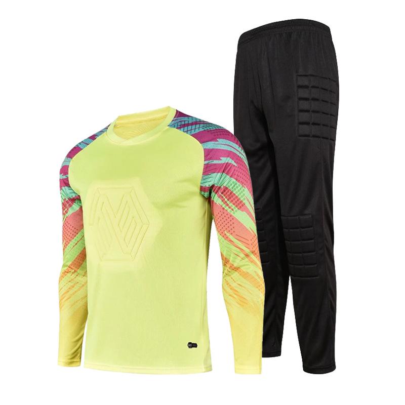 Anti-collision Goalkeeper Training Set: Long Sleeve Football Uniform for Adults and Children
