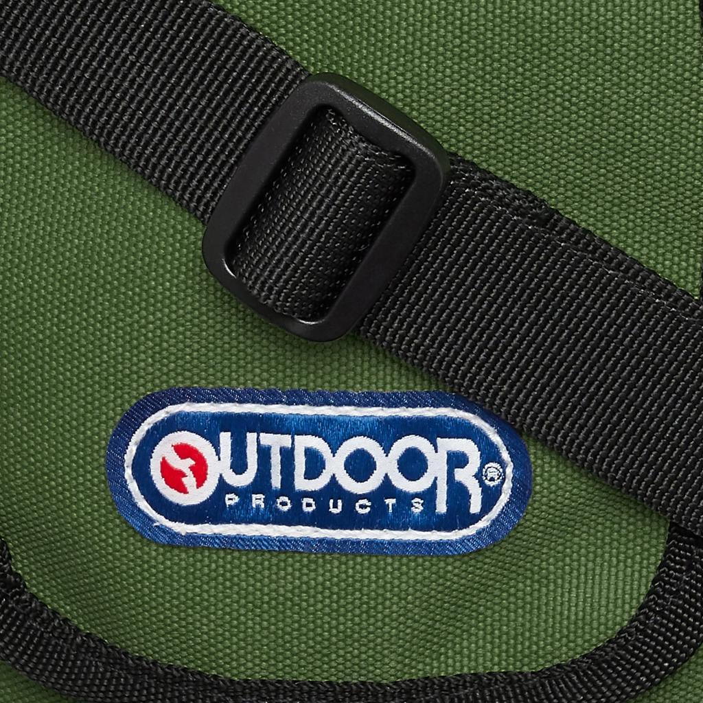 Outdoor Products Mini Pouch with Shoulder Smartphone Luminous Green Carabiner, Strap, Storage, Design, Metal-Look Zipper,