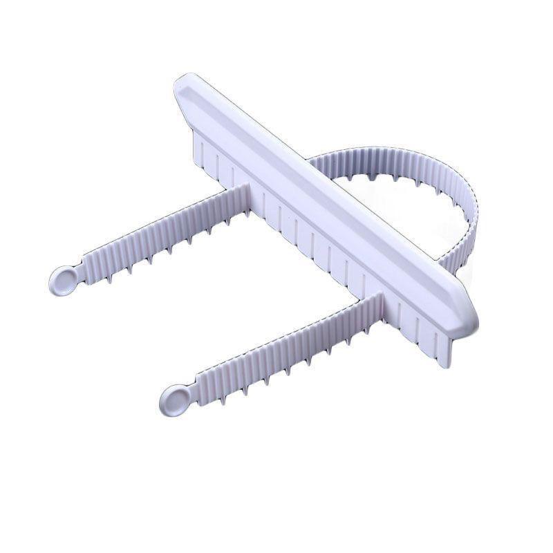 Curved Edge Buttercream Piping Tool - Cake Skirt Lace Decorator Ruler