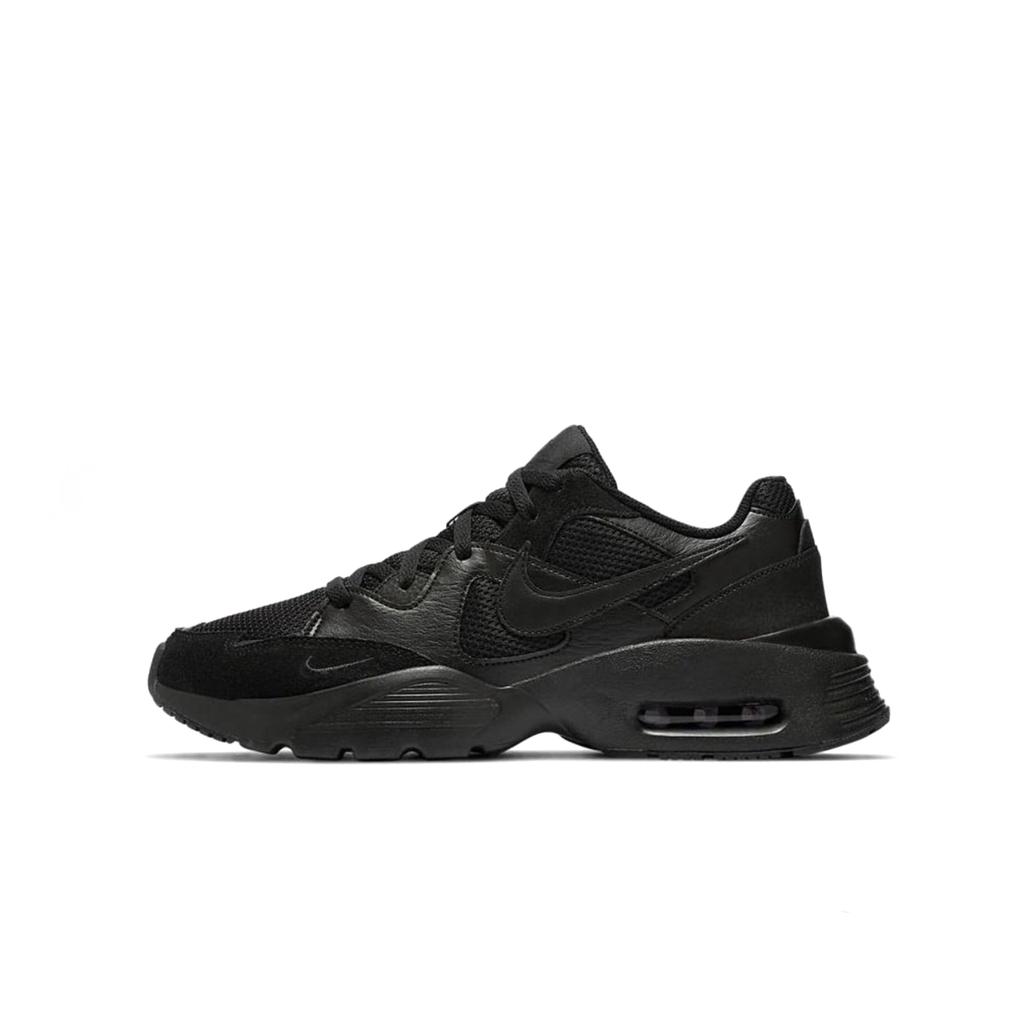 Nike Air Max Fusion Abrasion Resistant Low top Running Shoes Men's Black White CJ1670-001(team1039-)