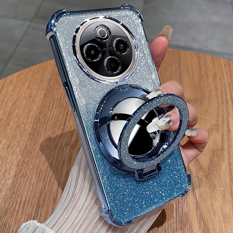 With Lens Film vivoY111 Mobile Phone Case Electroplating Anti-drop Y11S Glitter Mirror Y111 Bracket Protective Cover