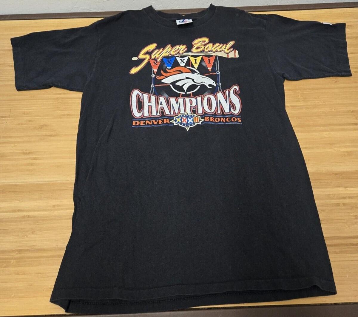 Denver Broncos Super Bowl XXXII Champions T Shirt Adult Size XL? 2XL
