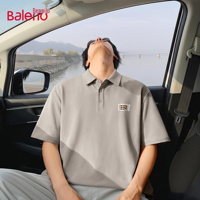 Baleno Men s JPB Logo Pique Cotton Polo Shirt L