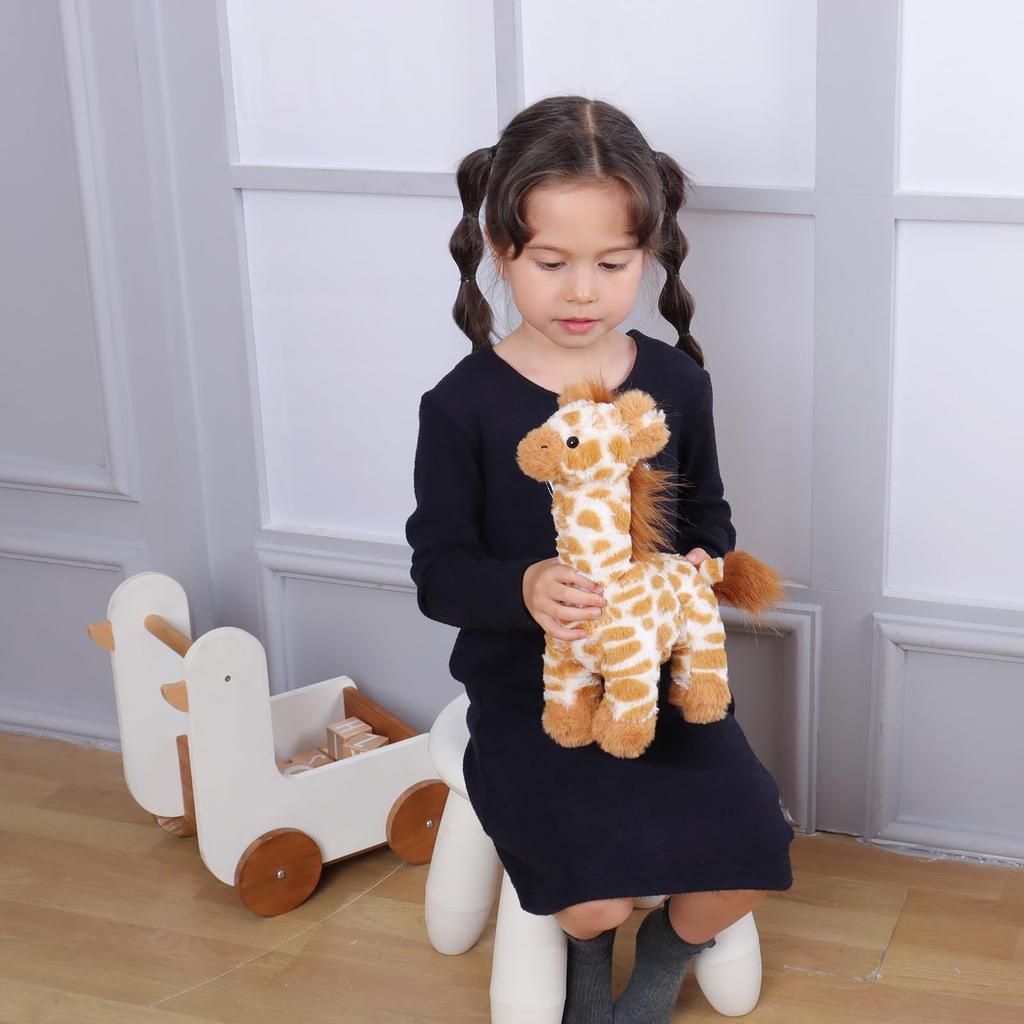 Apricot Lamb Grassland Giraffe Plush Toy for Kids, Soft and Cute, Fluffy Grassland Giraffe for Girls and Boys, 30cm
