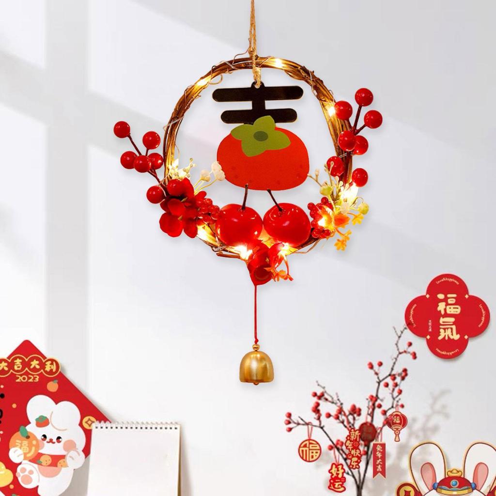 Chinese Year Garland with Lights of The Snake Door Decoration