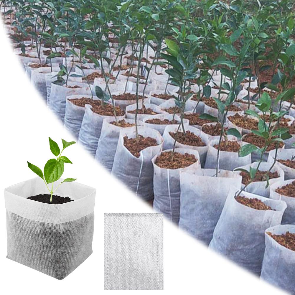 Biodegradable Seed Nursery Bags Breathable Garden Plants Grow Bags Plant Seeding Grow Bags Home Garden Greenhouse Supplies