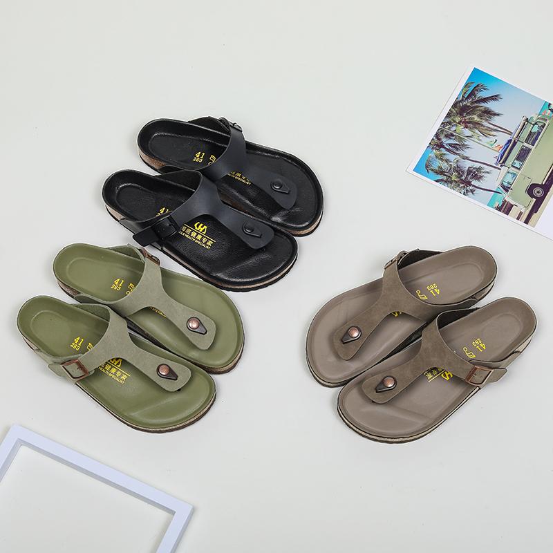 Fashion 2024 New Italian Leather Flip-flops for Men Cool Beach Summer Shoes Hotel Slippers Man Big Size 46 Light Flats Luxe Men's Shoes