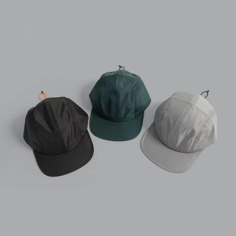 Drawstring Design Baseball Cap Quick-drying Snapback Hats Sunshade Cap  Summer Outdoor