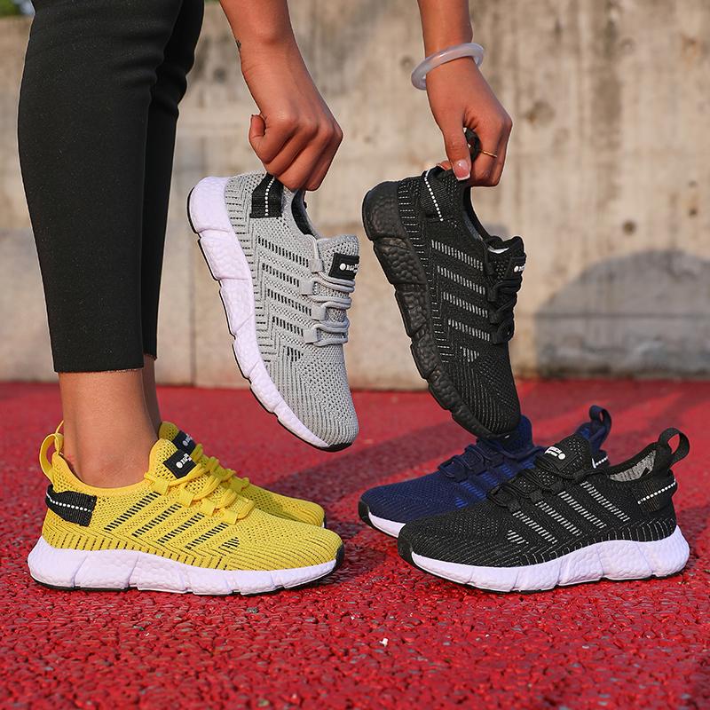 Running Shoes Women Sizes 36-46 Mesh Breathable Comfortable Summer Soft Soled Shoes Lightweight Versatile Tennis Training Shoes
